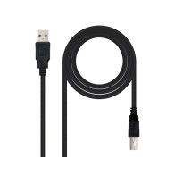 Cable de Conexión USB Tipo A-B Negro 1.8 M Nanocable