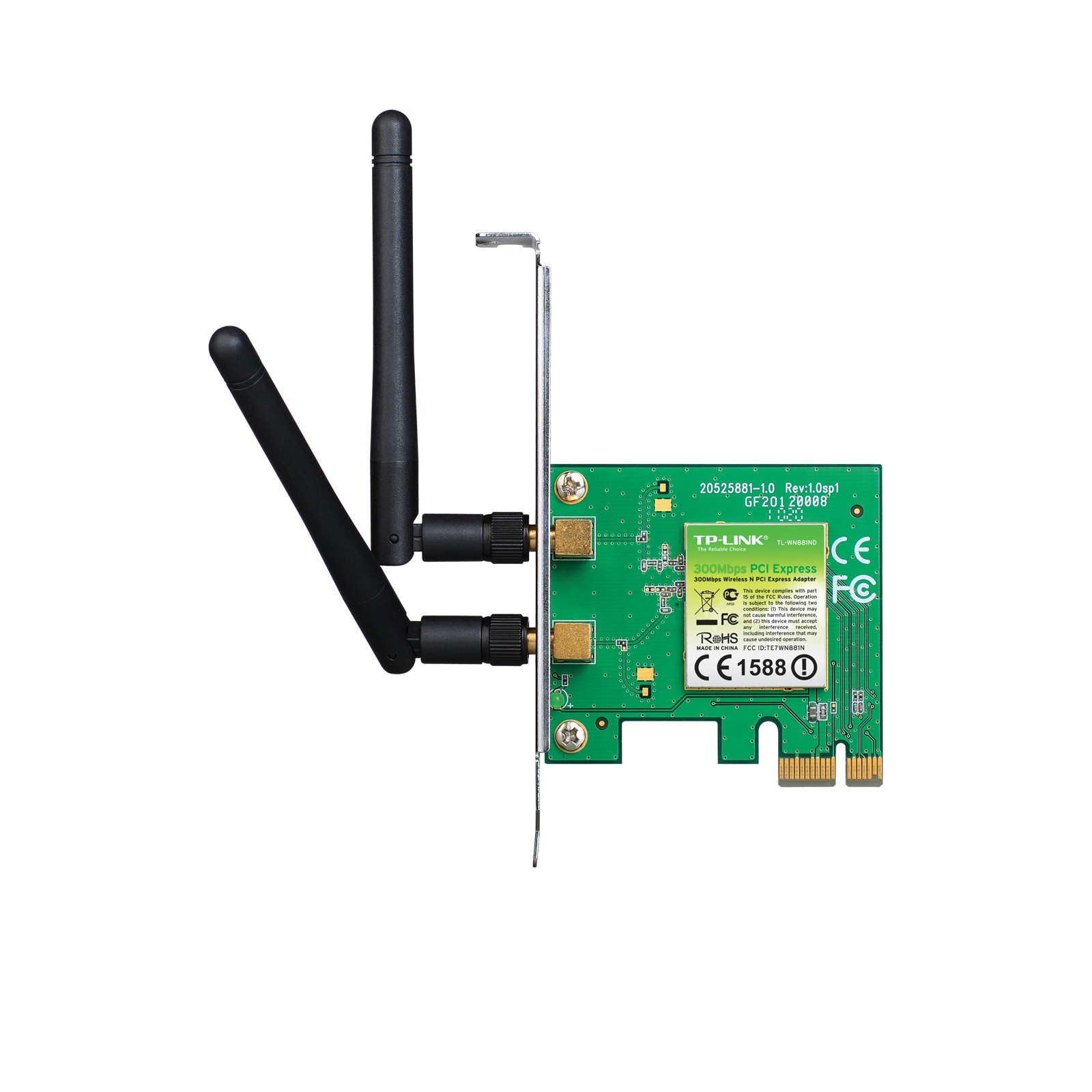 Adaptador PCI-E Inalámbrico TP-Link 300 Mbps para Internet Rápido