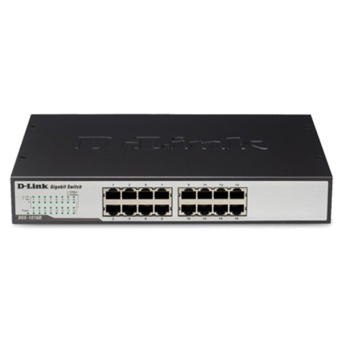 Switch D-Link 16 Puertos Gigabit 10/100/1 Gbps Rack