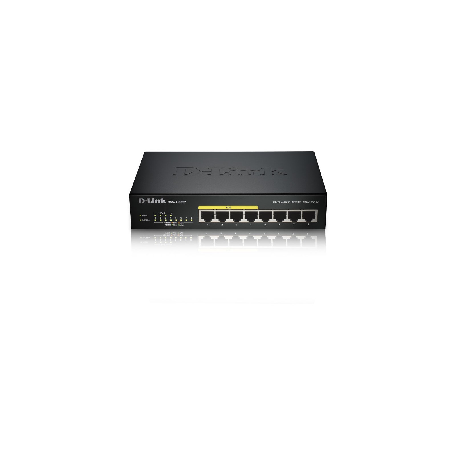 Switch D-Link 8 Puertos Gigabit PoE