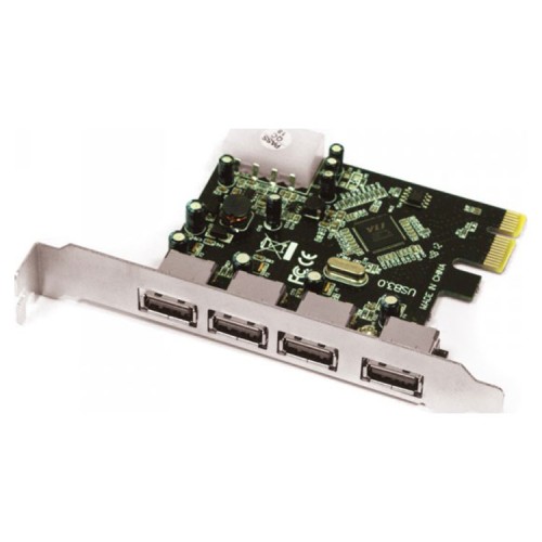 Adaptador PCI-E 4 P. USB 3.0 Approx