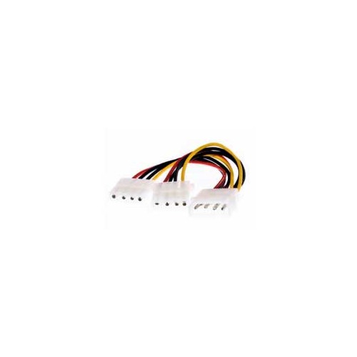 20cm Molex Power Cable with 2 Connectors for PC