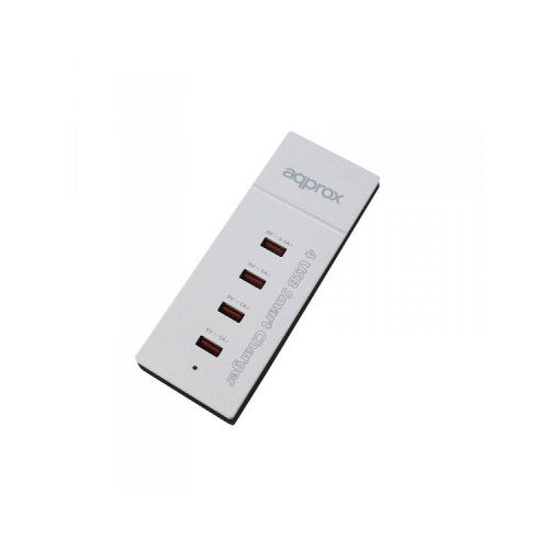 Cargador Aproximado De Pared Usb 4 Puertos