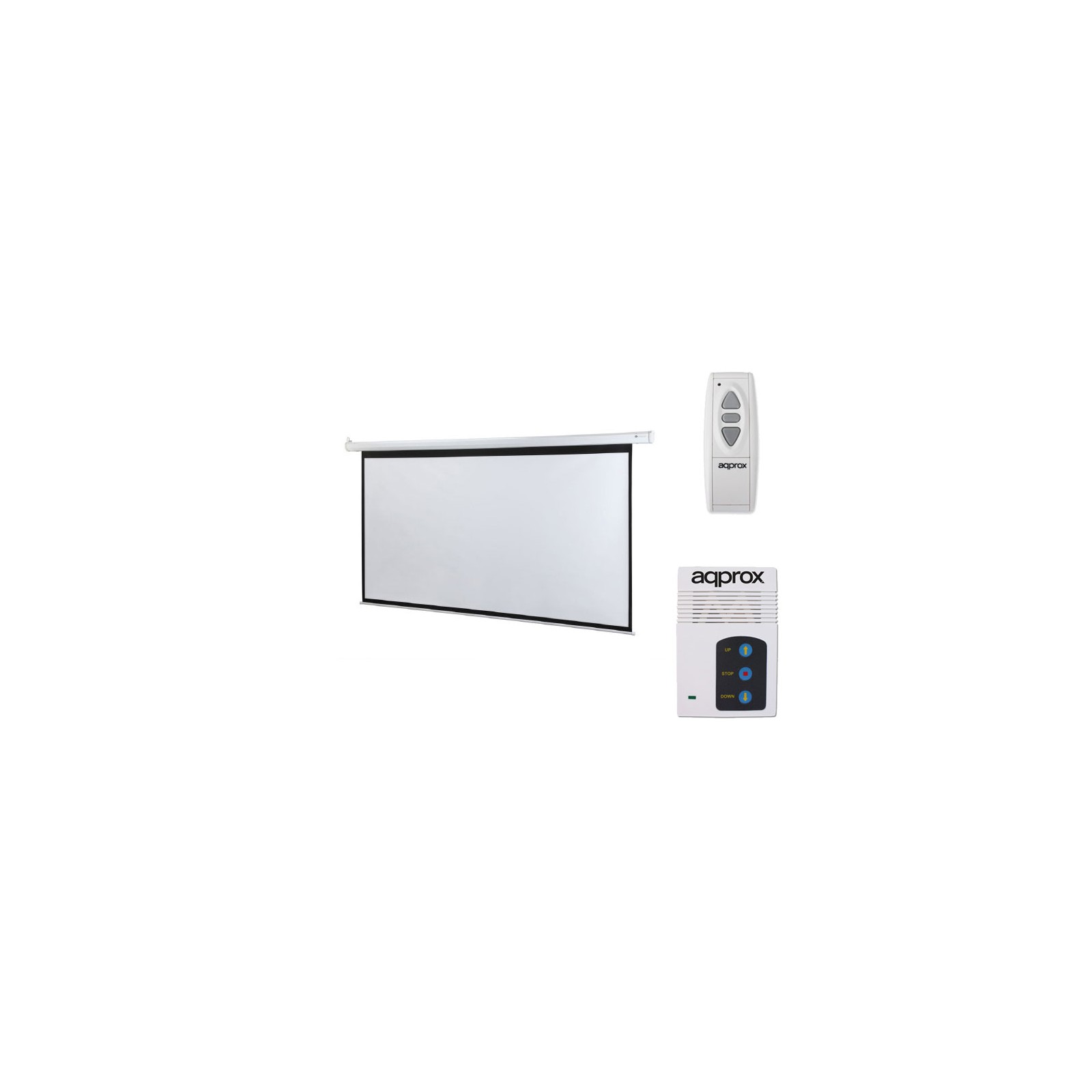 Approx Electric Wall Projection Screen 16:9 with Remote Control