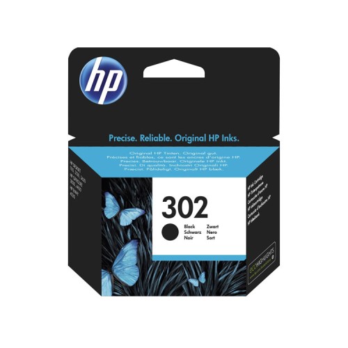 Cartucho de Tinta Negro HP 302 (F6U66AE)