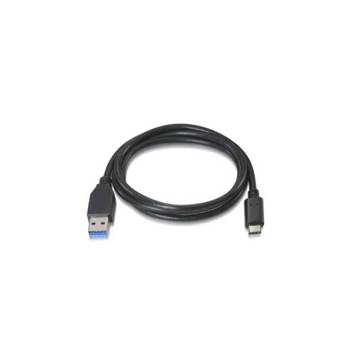 Cable USB 3.1 Gen2 10Gbps 3A Tipo USB-C a USB-A 1.0M Negro Nanocable