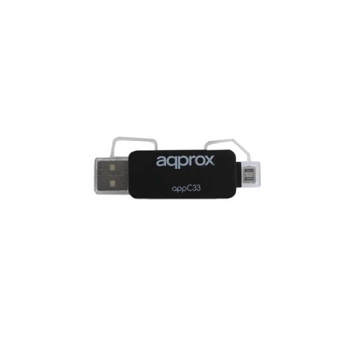 Adaptador Approx 5-en-1 Micro SD/SD/MMC a USB