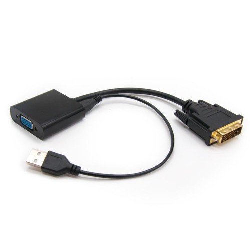 DVI 24+1 Male to VGA HD15 Female Converter