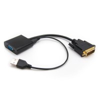 DVI 24+1 Male to VGA HD15 Female Converter