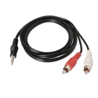 Cable de Audio Estéreo 3.5 a Dual RCA 1.5m Nanocable