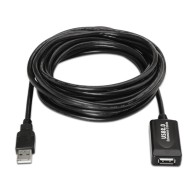 USB 2.0 Extension Cable Type A Male to Female 5m Black Nanocable