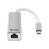 Nanocable USB-C to Ethernet Converter 10/100/1000 Mbps 15cm Silver