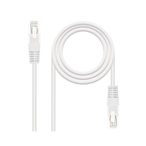 Cable De Red RJ45 UTP Cat6 1 M Blanco Nanocable