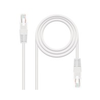 Cable de Red Latiguillo RJ45 UTP Cat6 3M Blanco Nanocable