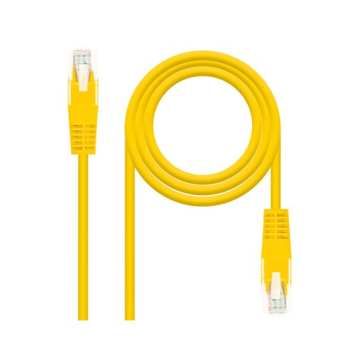 Cable de Red RJ45 UTP Cat6 0.5m Amarillo