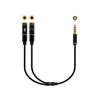 Nanocable 30cm Audio Jack 3.5mm Male to 2 Female Adapter Cable