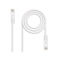 Cable De Red Latiguillo Rj45 Utp Cat6a Awg24 2 M Blanco Nanocable