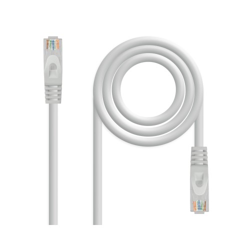 Cable De Red Latiguillo RJ45 UTP Cat6a Gris Nanocable