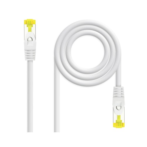 RJ45 S/FTP Cat6a Cable 0.5M AWG26 White Nanocable