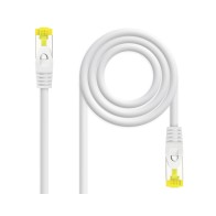 Cable RJ45 S/FTP Cat6a 0.5M AWG26 Blanco Nanocable