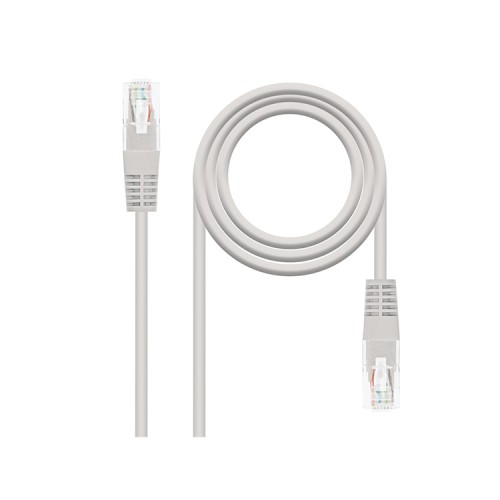 Cable De Red Latiguillo RJ45 UTP Cat6 0.30 M Gris Nanocable