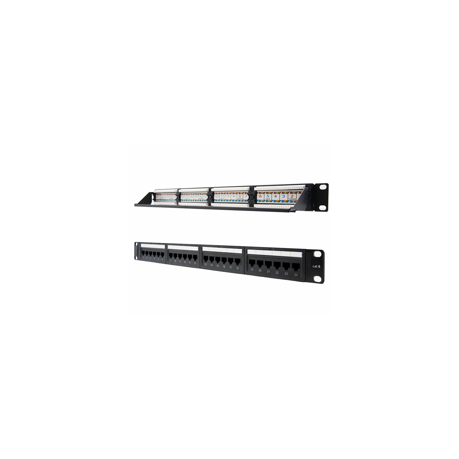 Patch Panel 24 Puertos RJ45 Cat.6 UTP