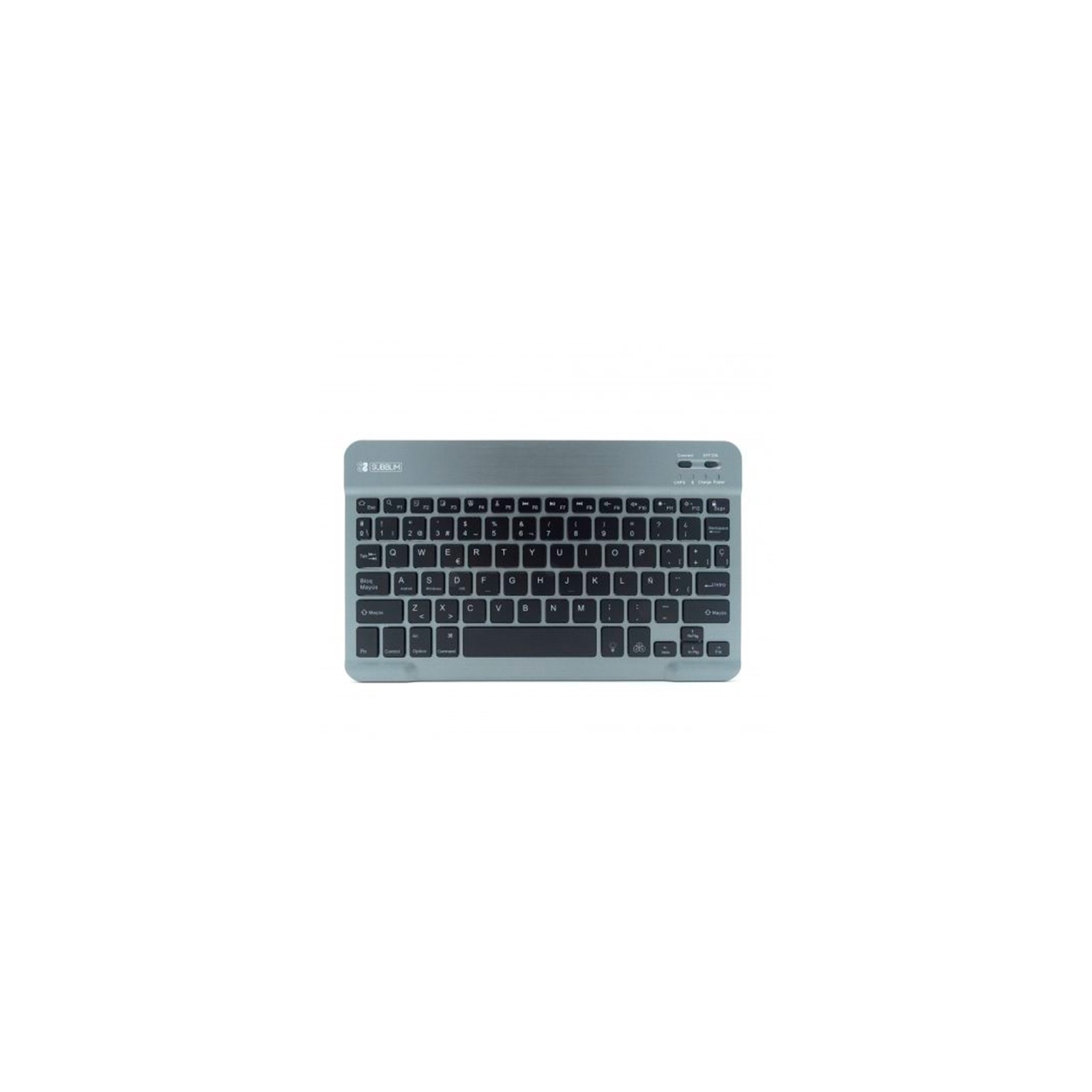 Smart Wireless Backlit Bluetooth Keyboard Grey Subblim