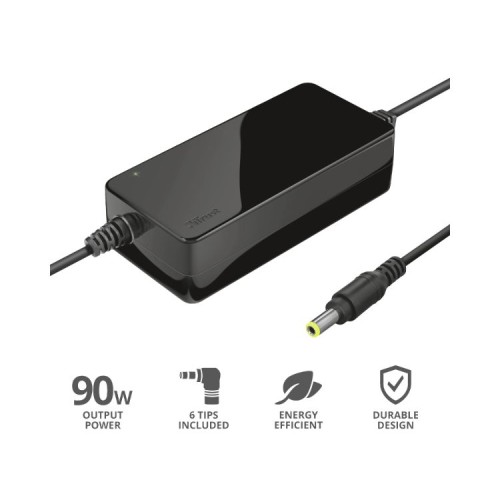 Adaptador Universal para Notebook 90W Primo Trust - Compatible con Principales Marcas