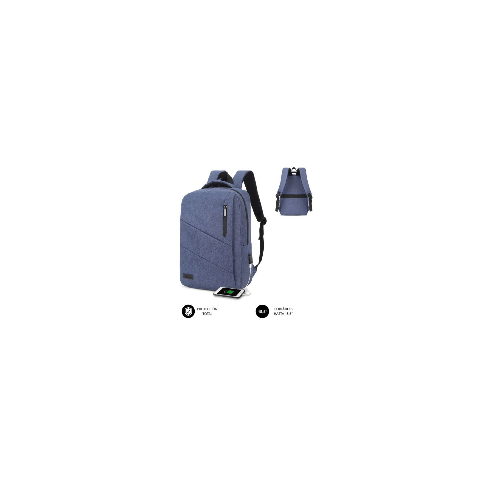 Subblim City Backpack 15.6 Blue