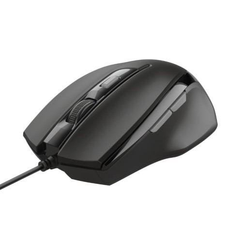 Trust Comfort Voca Wired Optical Mouse Black