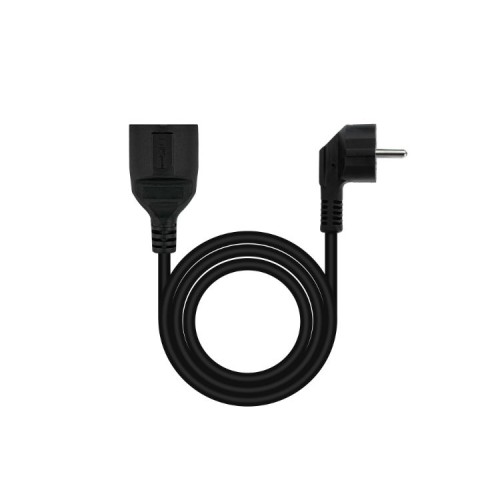 5M Schuko Power Extension Cable Black