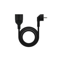 5M Schuko Power Extension Cable Black