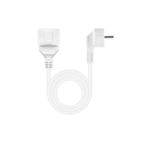 Cable de Alimentación Alargador Schuko 10M Blanco Nanocable