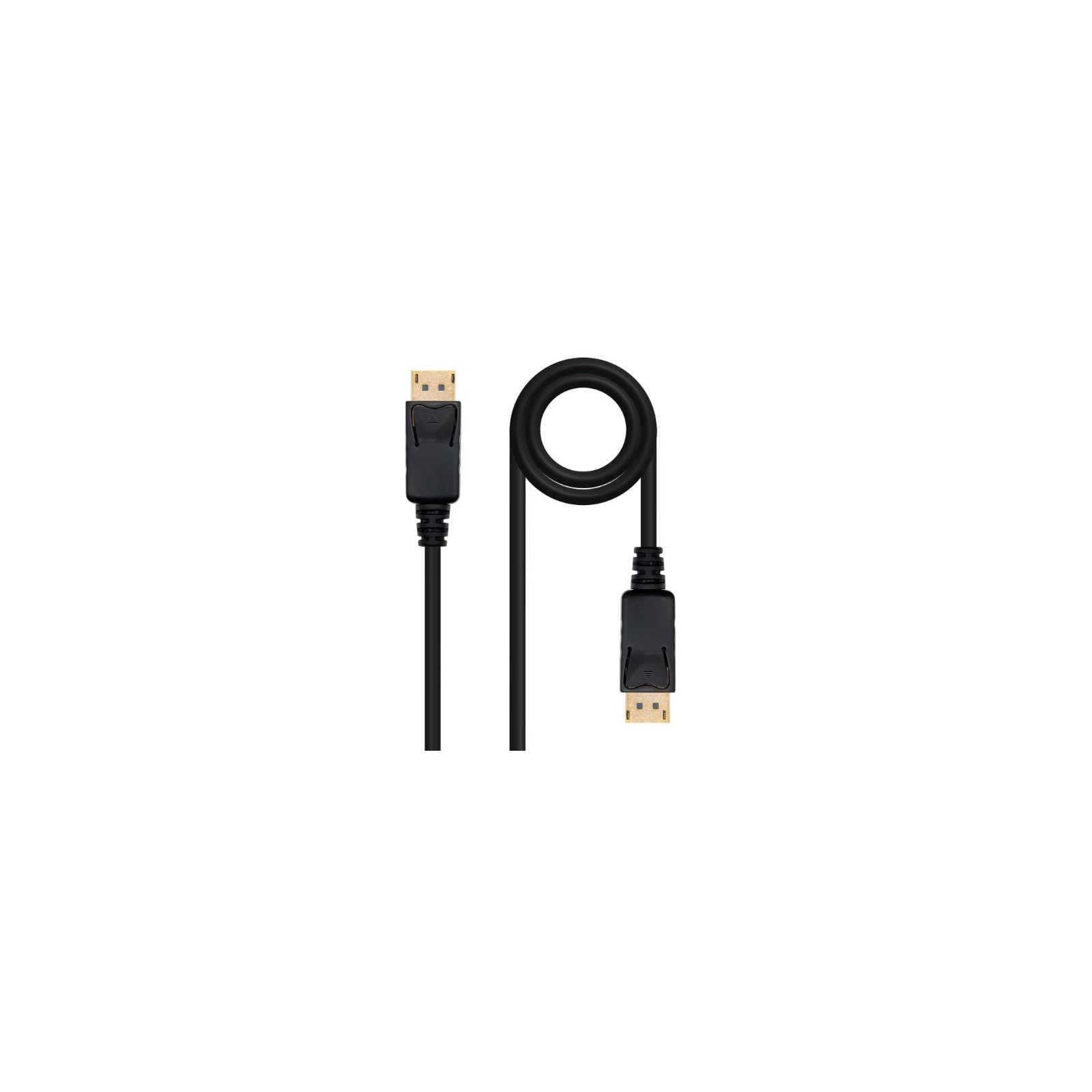 Cable DisplayPort DP/M-DP/M Negro 0.5 M Nanocable