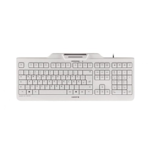 Teclado con Lector DNIE Blanco Cherry