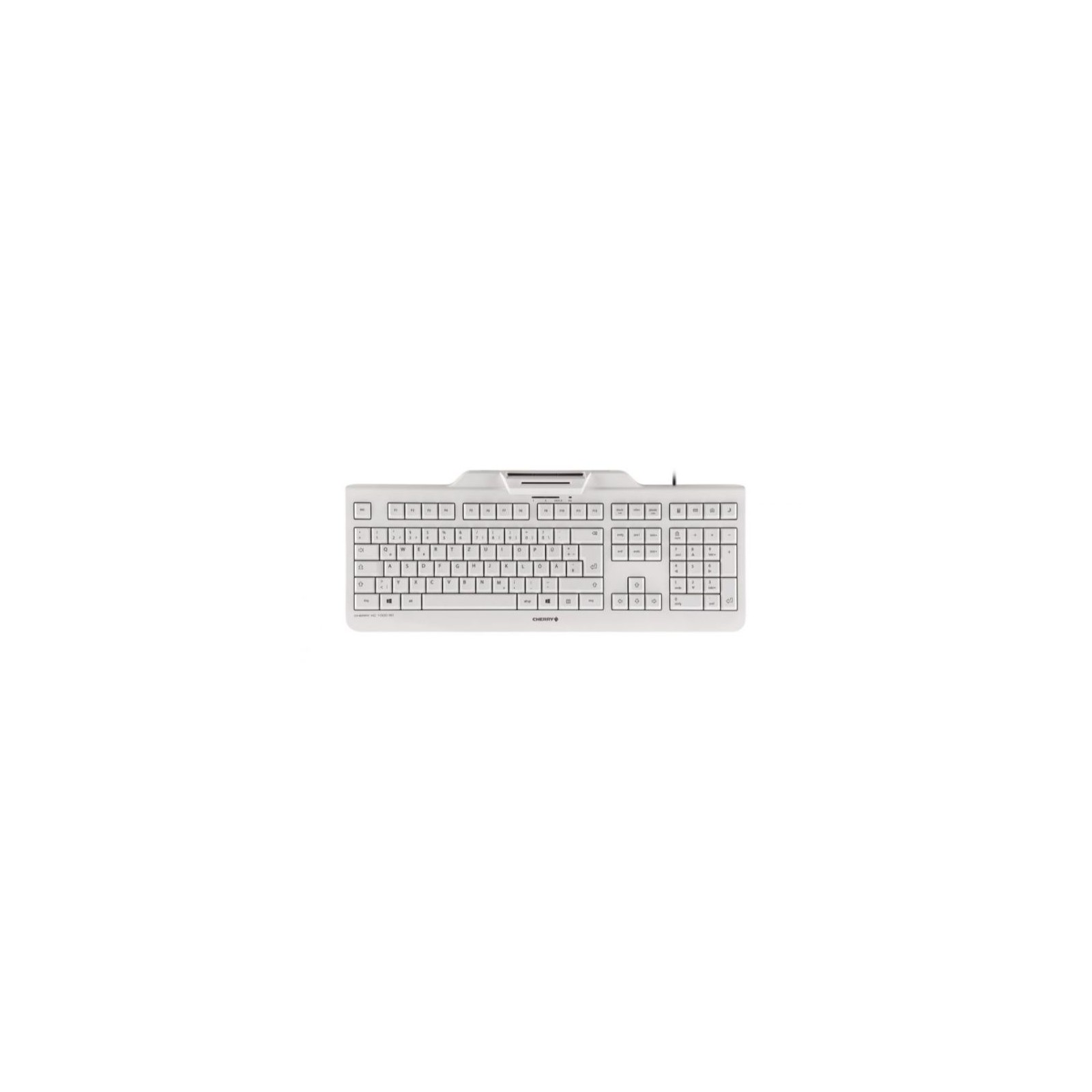 Teclado con Lector DNIE Blanco Cherry