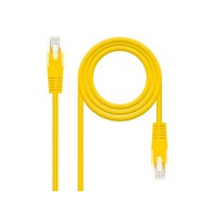 Cable de Red Latiguillo RJ45 UTP Cat6 0.25M Amarillo Nanocable