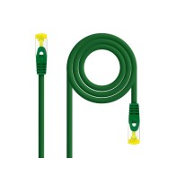 S/FTP Cat 6a RJ45 Network Cable AWG26 0.30M Green Nanocable