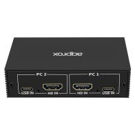 Switch KVM HDMI de 2 Puertos Approx para Administración Fácil de PC