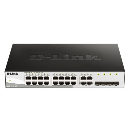 Switch D-Link 16 Puertos 10/100/1Gbit + 4 Combo SFP