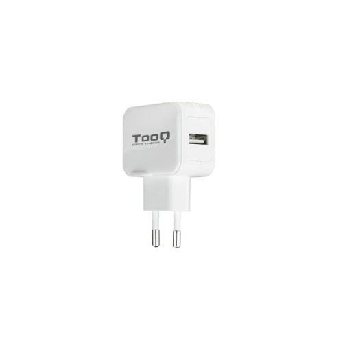 Cargador Pared Automático 1xUSB 5V 2.4A Blanco Tooq