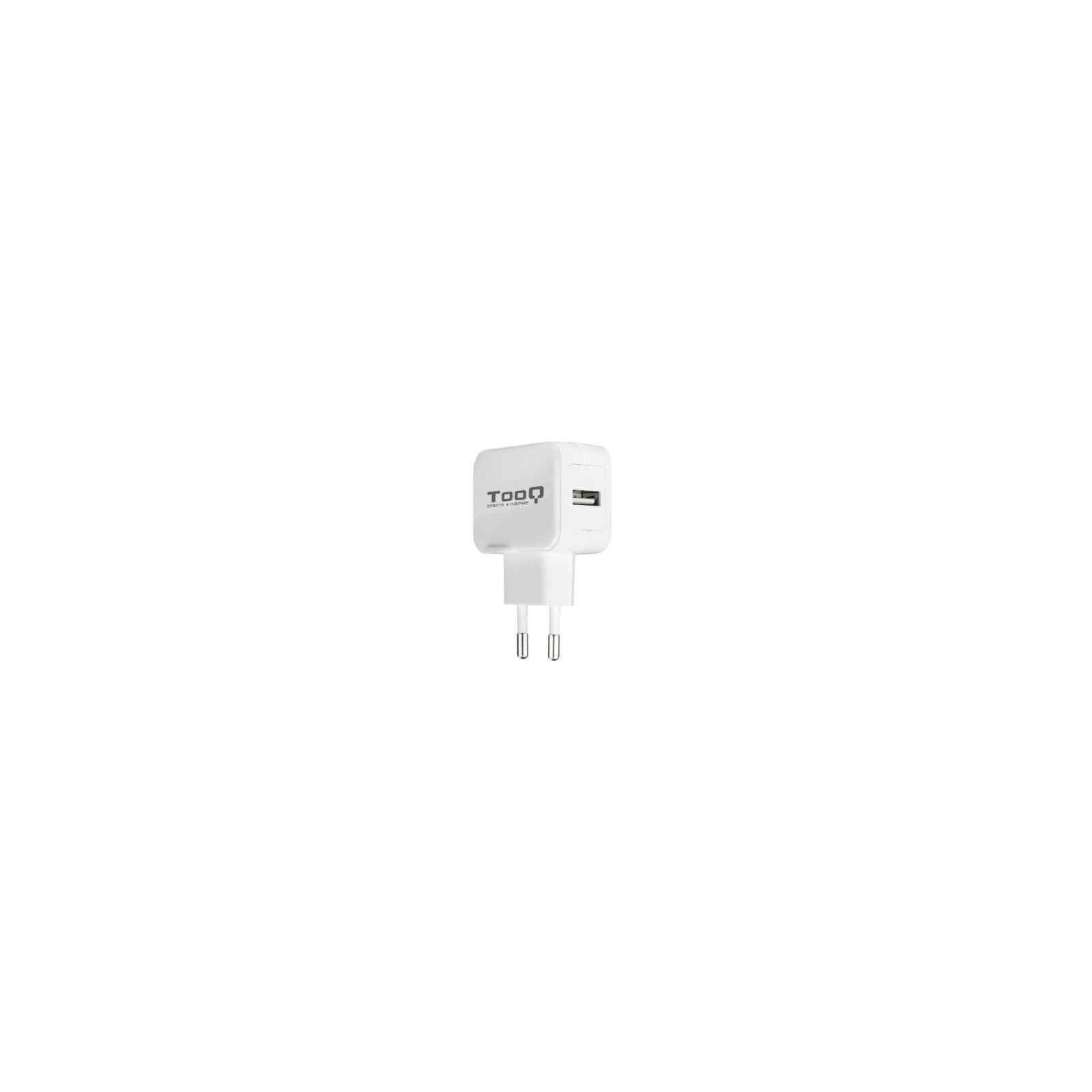 Cargador Pared Automático 1xUSB 5V 2.4A Blanco Tooq