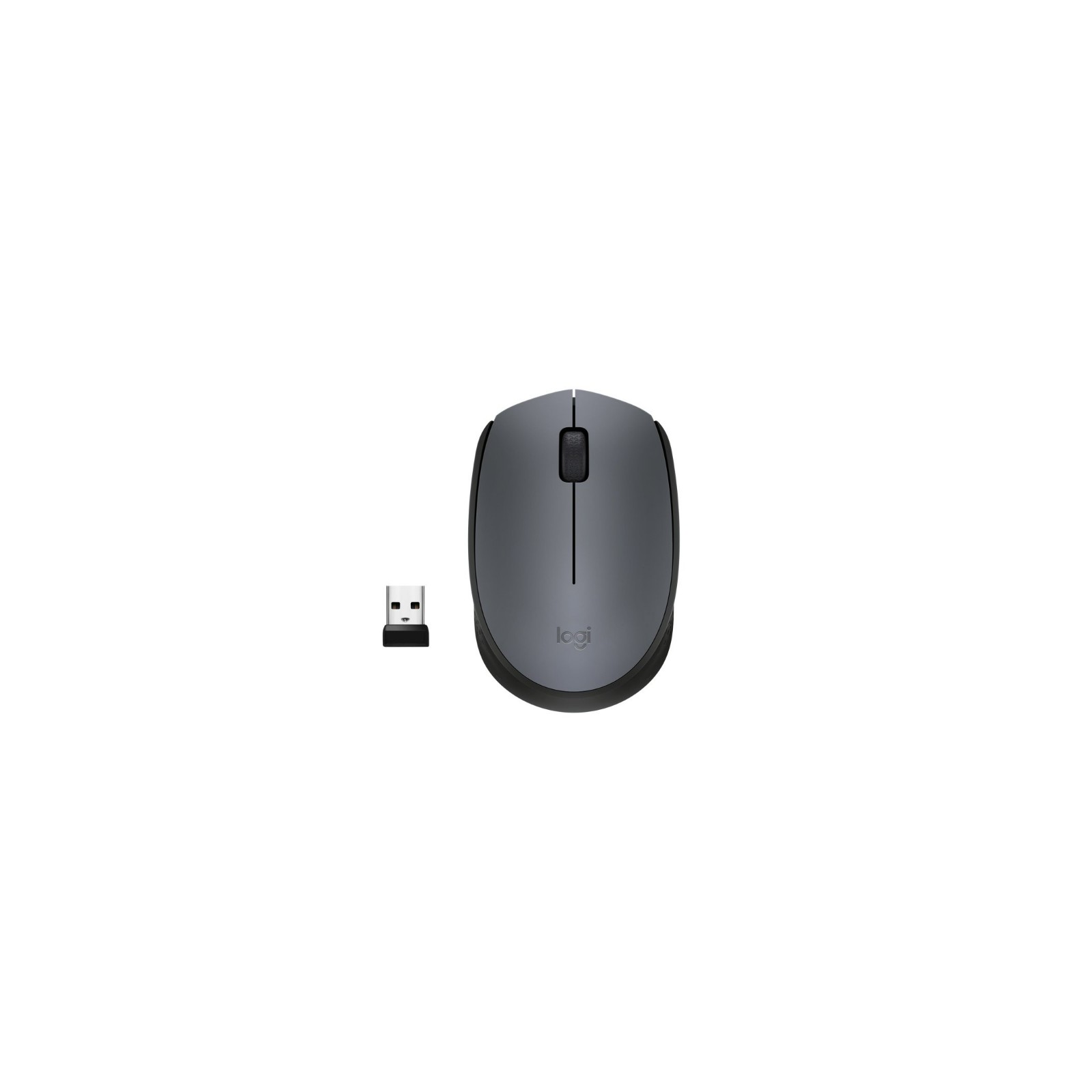 Logitech M170 Wireless Optical Mouse Nano Receiver Gray