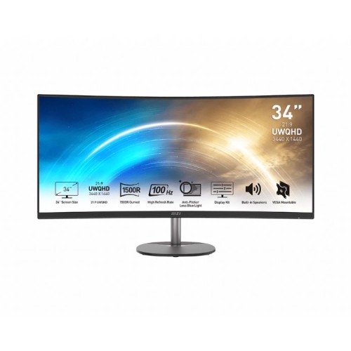 Monitor Ultra Ancho MSI Pro MP341CQ 34 pulgadas