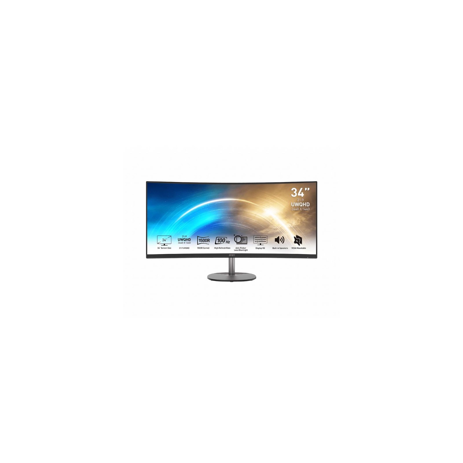 Monitor Ultra Ancho MSI Pro MP341CQ 34 pulgadas