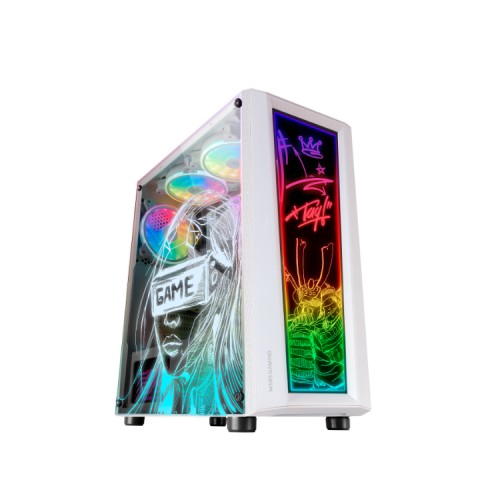 Mars Gaming MC-ART Semi-tower ATX Case White