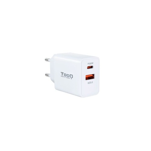 Cargador de Pared 20W Dual USB Tooq Blanco