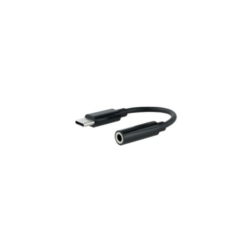 Cable Adaptador Audio USB-C a Jack 3.5 11cm Negro Nanocable