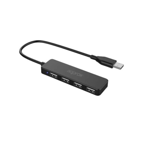 Approx 4-Port USB 2.0 Hub Black APPC46