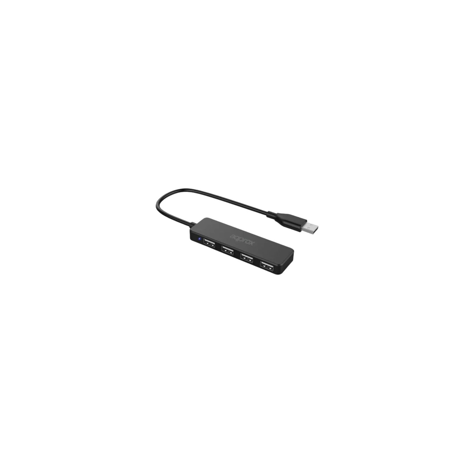 Approx 4-Port USB 2.0 Hub Black APPC46